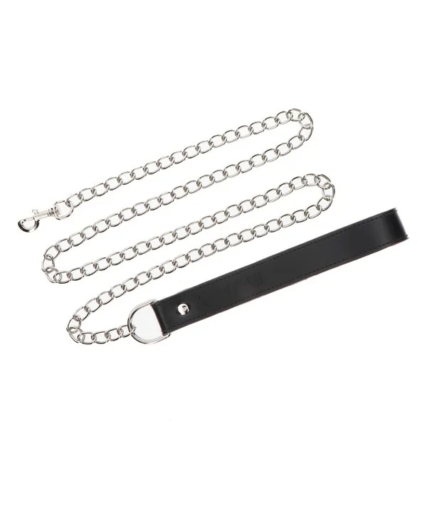 CHAIN LEASH NEGRO