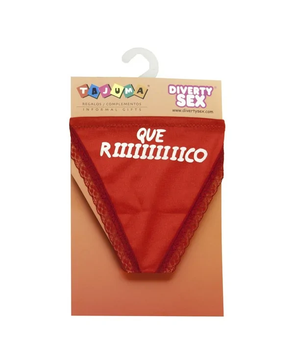 TANGA ROJO CHICA QUE RIIIIIICO