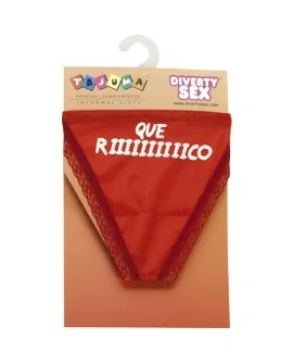 TANGA ROJO CHICA QUE RIIIIIICO