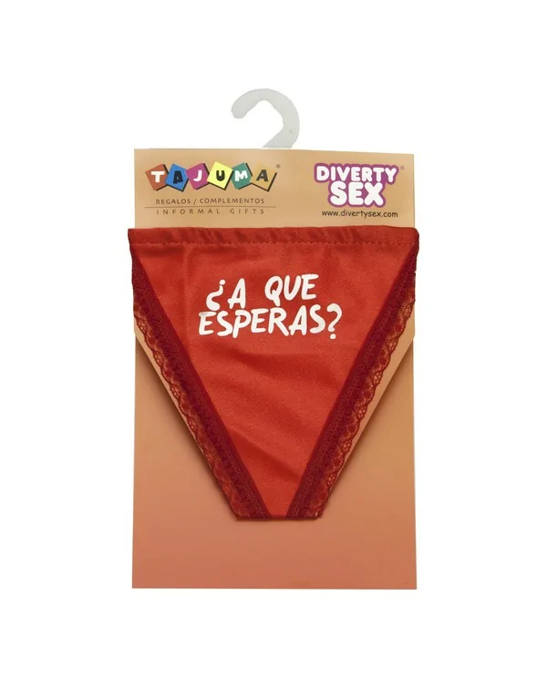 TANGA ROJO CHICA A QUE ESPERAS