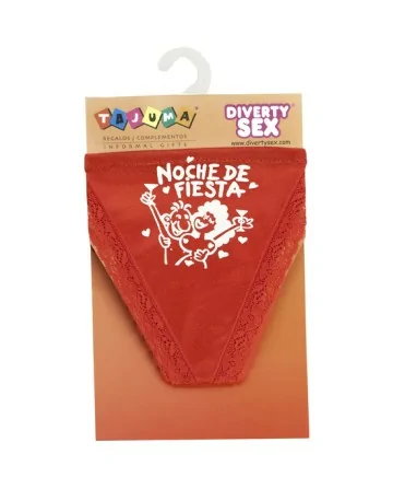 TANGA ROJO CHICA NOCHE DE FIESTA