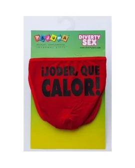 TANGA ROJO CHICO ¡JODER QUE CALOR!