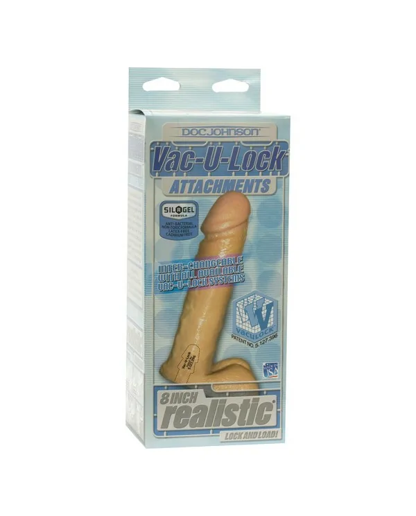 PENE REALISTICO SISTEMA VAC U LOCK 20 CM