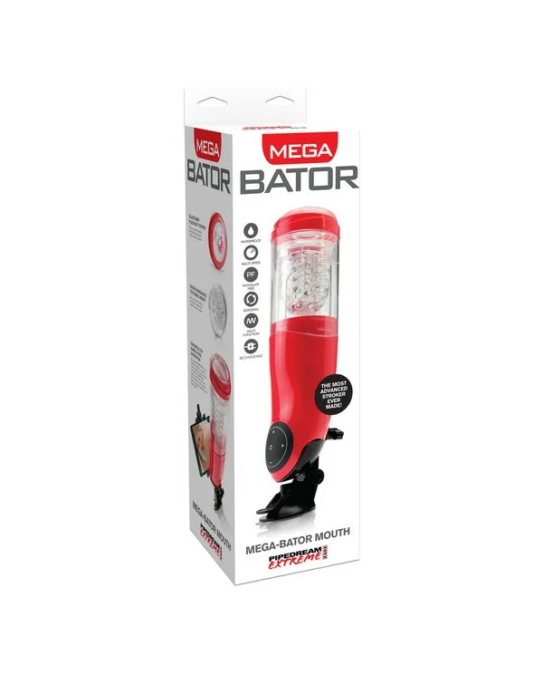 PDX MEGA BATOR USB MASTURBADOR MASCULINO BOCA ROJO