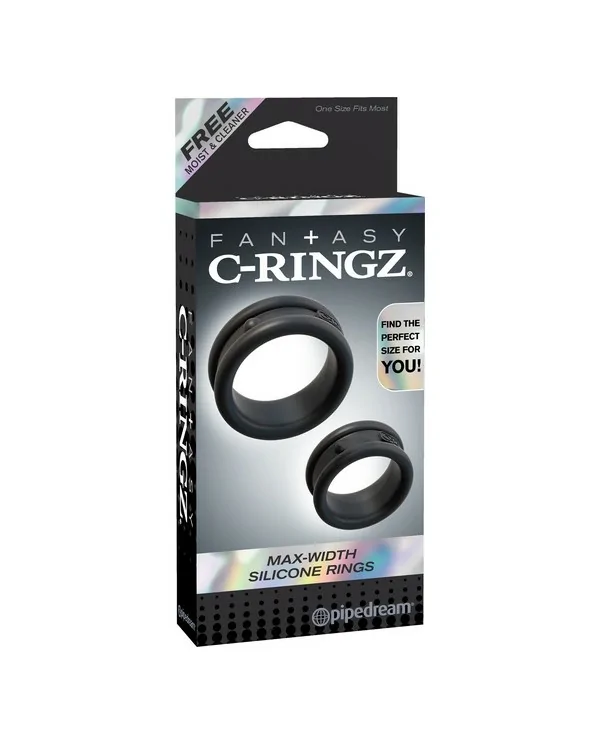 MAX ANILLOS DE SILICONA PARA EL PENE NEGRO