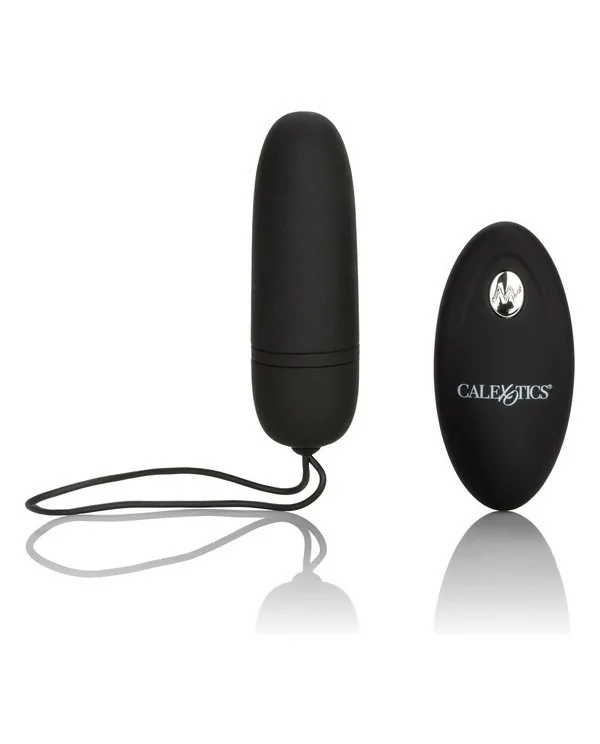 HUEVO VIBRADOR DE SILICONA CON MANDO NEGRO