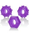 KIT DE TRES ANILLOS REVERSIBLES MORADO