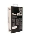 REALROCK PENE VIBRADOR CON ESCROTO 295 CM NEGRO