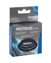 POTENZPLUS KIT DE 3 ANILLOS PARA EL PENE S M L NEGRO