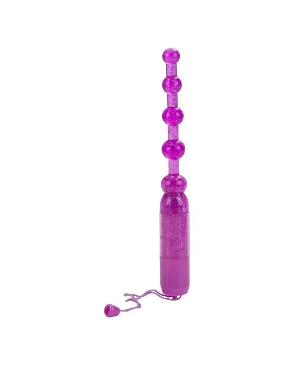 VIBRADOR ANAL PLEASURE BEADS MORADO