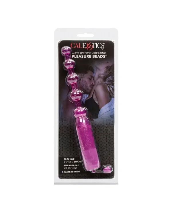 VIBRADOR ANAL PLEASURE BEADS MORADO