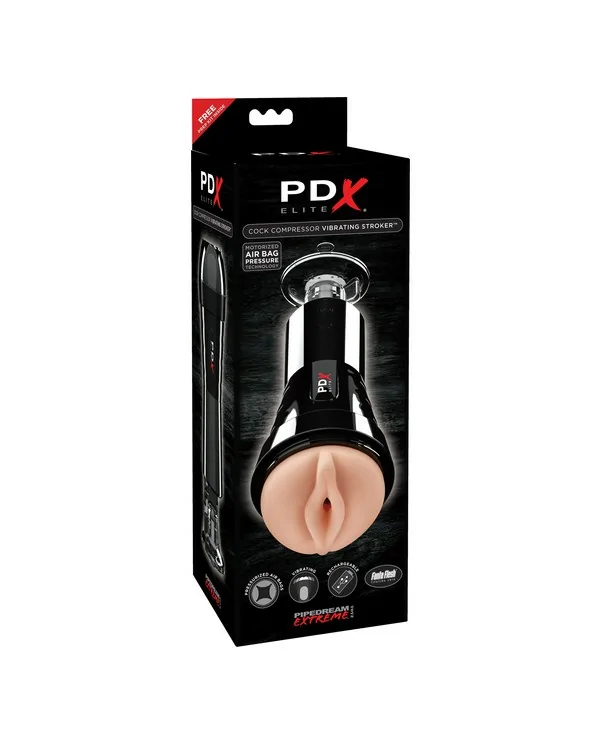 PDX COCK COMPRESSOR MASTURBADOR CON VIBRACIoN VAGINA