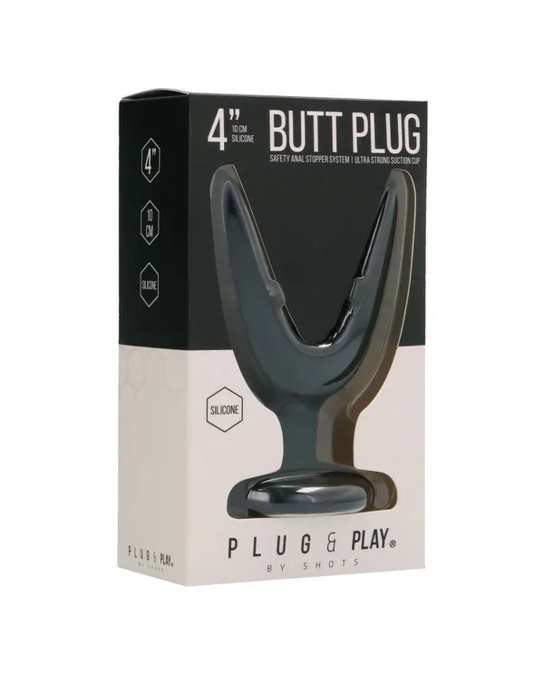 BUTT PLUG SPLIT 1 10CM NEGRO