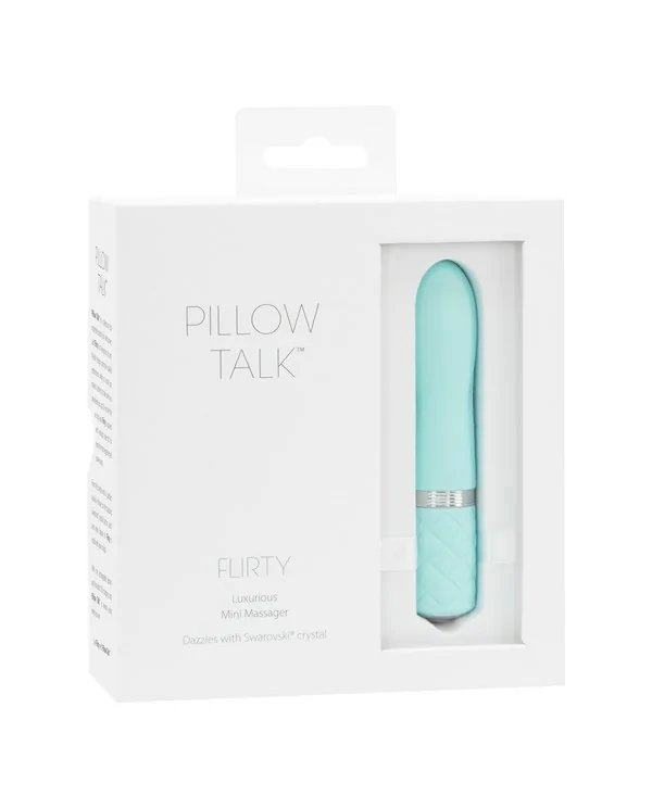 FLIRTY VIBRADOR CON CRISTAL TURQUESA