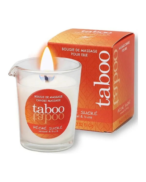 TABOO VELA DE MASAJE PARA ELLA PECHE SUCRE AROMA NECTARINA