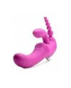 REGAL RIDER TRIPLE G ARNeS CON DILDO VIBRADOR DE SILICONA MORADO