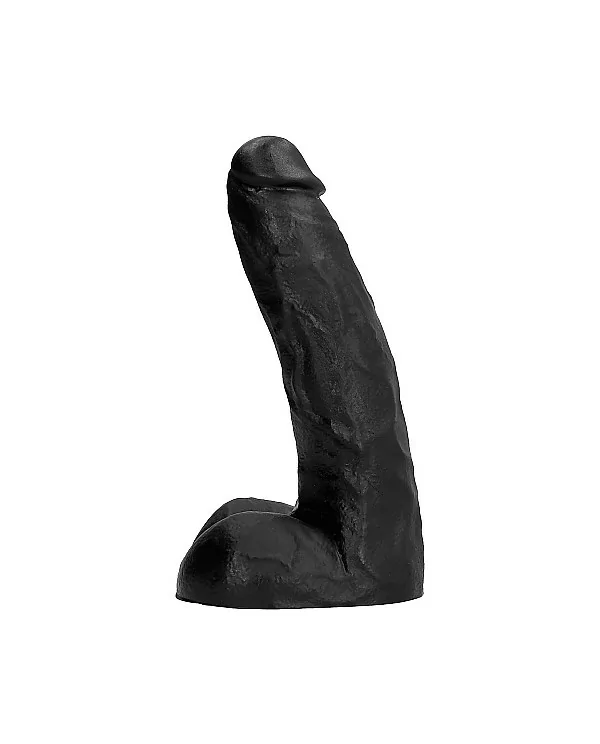 ALL BLACK PENE REALiSTICO CON TESTiCULOS 22CM