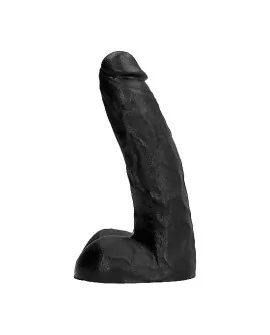 ALL BLACK PENE REALÍSTICO CON TESTÍCULOS 22CM