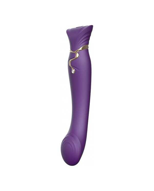 ZALO KIT VIBRADOR REINA CLEOPATRA CON CALOR MORADO