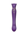 ZALO KIT VIBRADOR REINA CLEOPATRA CON CALOR MORADO