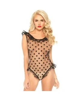 BODY TEDDY CON LUNARES - NEGRO