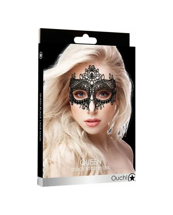 QUEEN BLACK LACE MaSCARA FANTASiA NEGRO