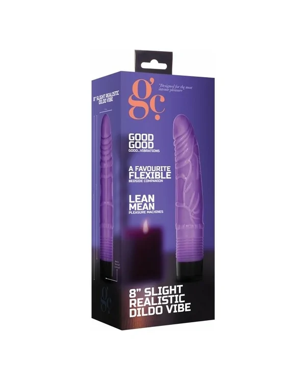 GC PENE VIBRADOR REALiSTICO 195CM MORADO