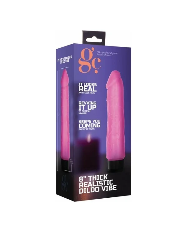 GC PENE VIBRADOR THICK REALiSTICO 20CM ROSA