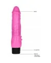 GC PENE VIBRADOR GRUESO REALiSTICO 20CM ROSA