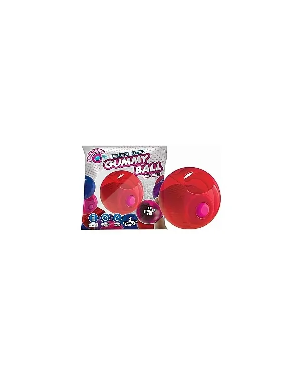 GUMMY BALLS BOLA VIBRADORA ROJO