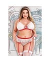 CALL NURSE CONJUNTO 3 PIEZAS BLANCO ROJO