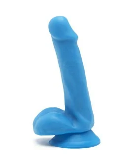 HAPPY DICKS DILDO CON TESTÍCULOS 15CM - AZUL