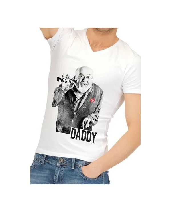 CAMISETA DIVERTIDA WHO IS YOUR DADDY