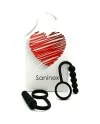 SANINEX DUPLO PLUG ANAL CON ANILLO NEGRO