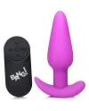 21XPLUG DE SILICONA VIBRADOR CON CONTROL REMOTO MORADO