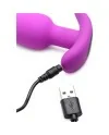 21XPLUG DE SILICONA VIBRADOR CON CONTROL REMOTO MORADO