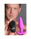 21XPLUG DE SILICONA VIBRADOR CON CONTROL REMOTO MORADO