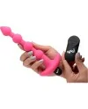 PLUG VIBRADOR DE BOLAS ANALES DE SILICONA ROSA