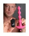 PLUG VIBRADOR DE BOLAS ANALES DE SILICONA ROSA