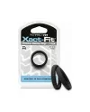 XACT FIT PACK DE 2 ANILLOS DE SILICONA 11CM NEGRO