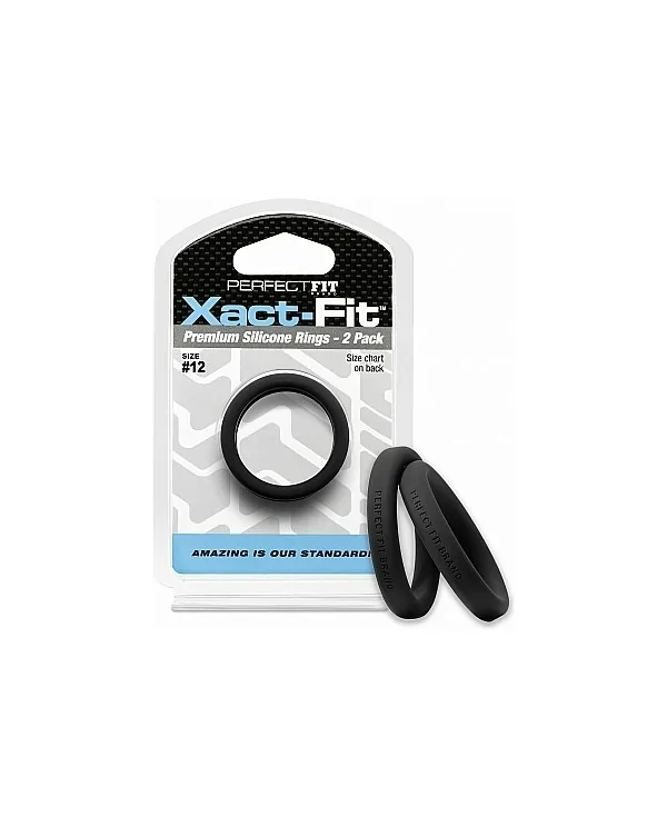 XACT FIT PACK DE 2 ANILLOS DE SILICONA 128CM NEGRO