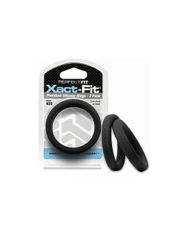 XACT-FIT PACK DE 2 ANILLOS DE SILICONA 19CM - NEGRO