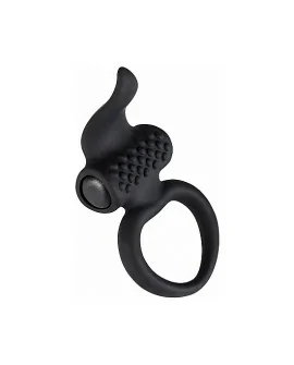 LINGUS ANILLO VIBRADOR CON LENGUA - NEGRO