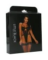 SULTRY VIXEN TEDDY WITH GARTER STRAPS NEGRO