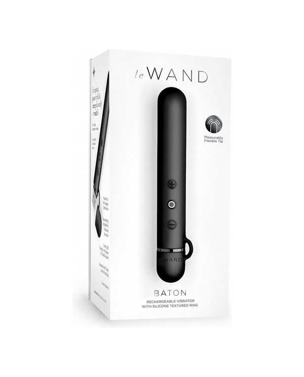 LE WAND BATON MINI VIBRADOR SILICONA NEGRO