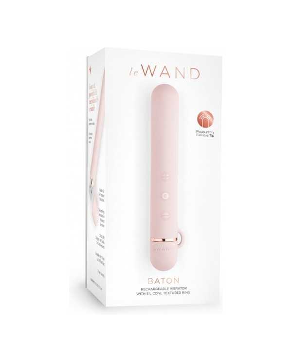 LE WAND BATON MINI VIBRADOR SILICONA ROSA