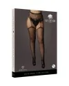 LE DeSIR SUSPENDER RHINESTONE PANTYHOSE MEDIAS DE LIGUERO NEGRO OSX