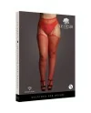 LE DeSIR SUSPENDER RHINESTONE PANTYHOSE MEDIAS DE LIGUERO ROJO OSX