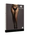 LE DESIR SHREDDED SUSPENDER PANTYHOSE BLACK OSX