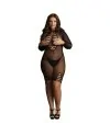 LE DESIR LONG SLEEVE FISHNET DRESS